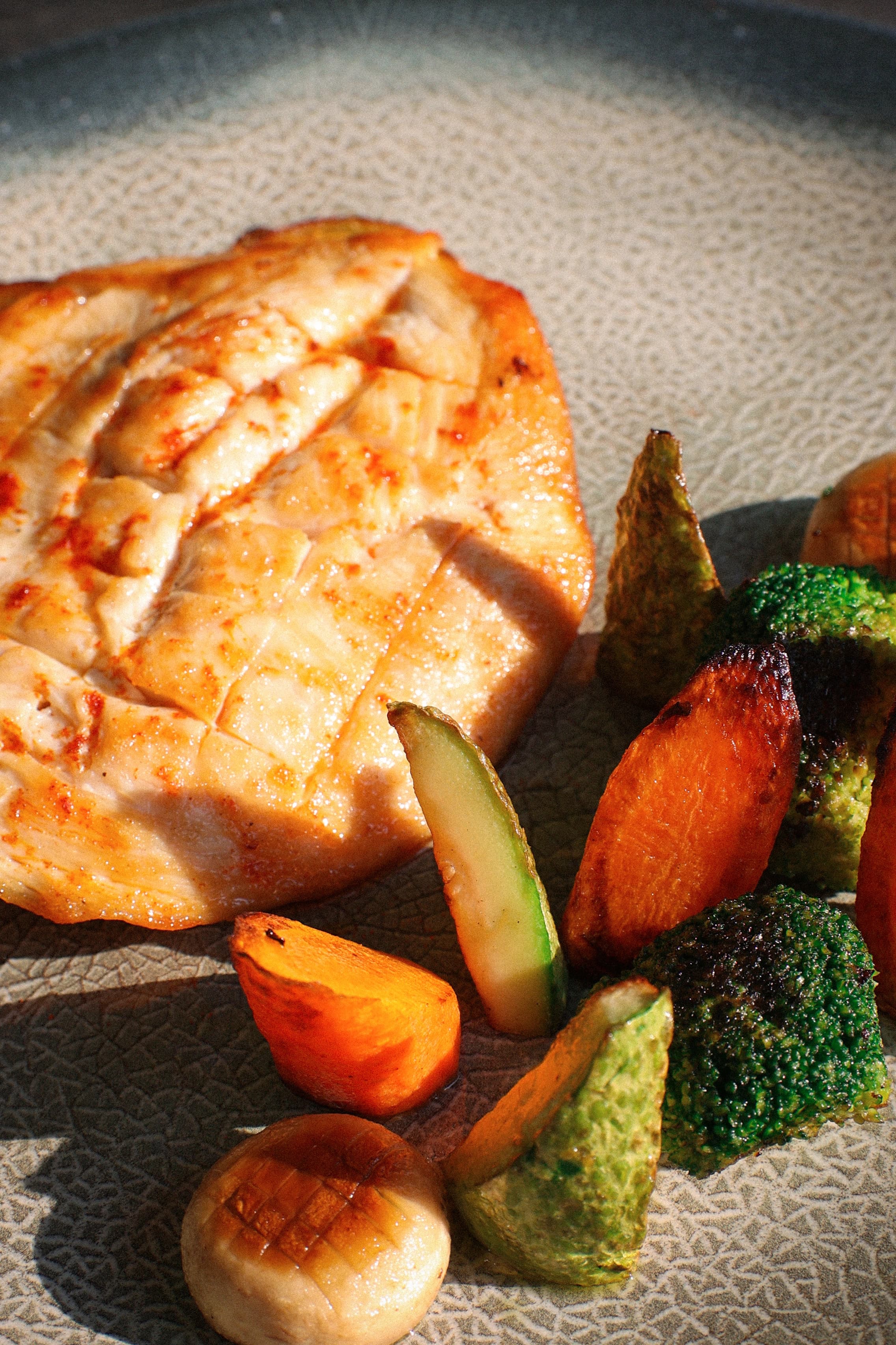 Pan-seared salmon